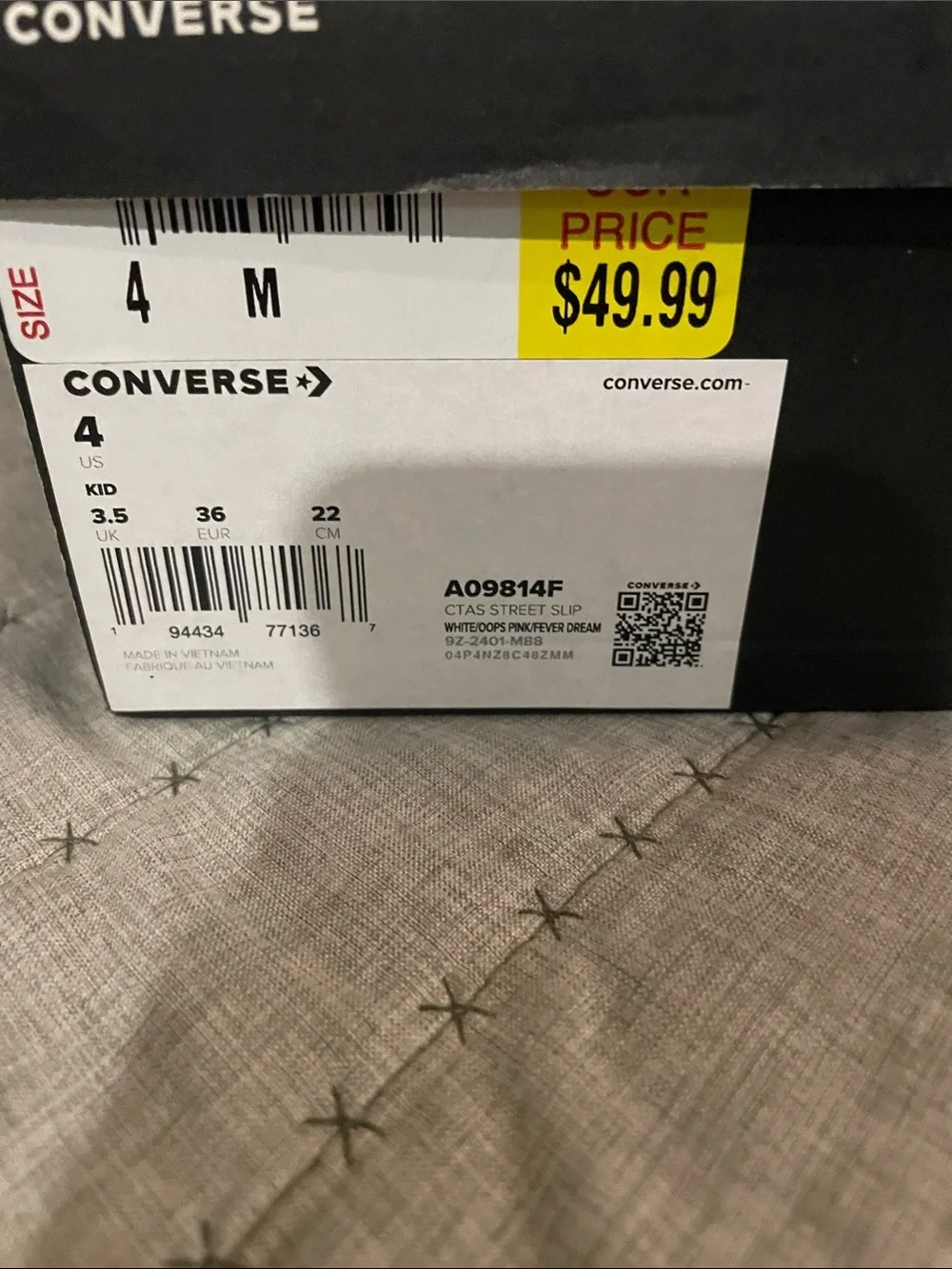 Converse Kids Black & White High-Top Platform Sneakers